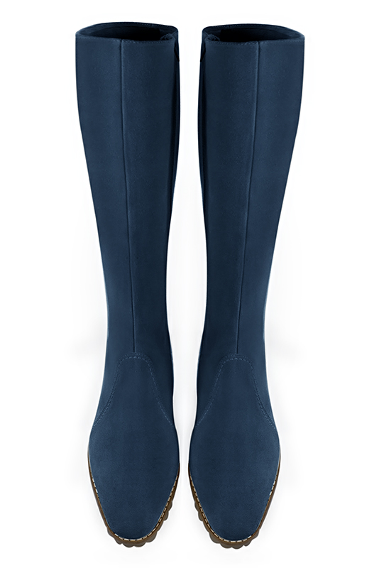 bottes cavalières bleu marine